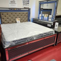 🔥Brand New 4PC Bedroom Sets 🔥Only $49 Today And Pay Later With Or Without Credi🔥