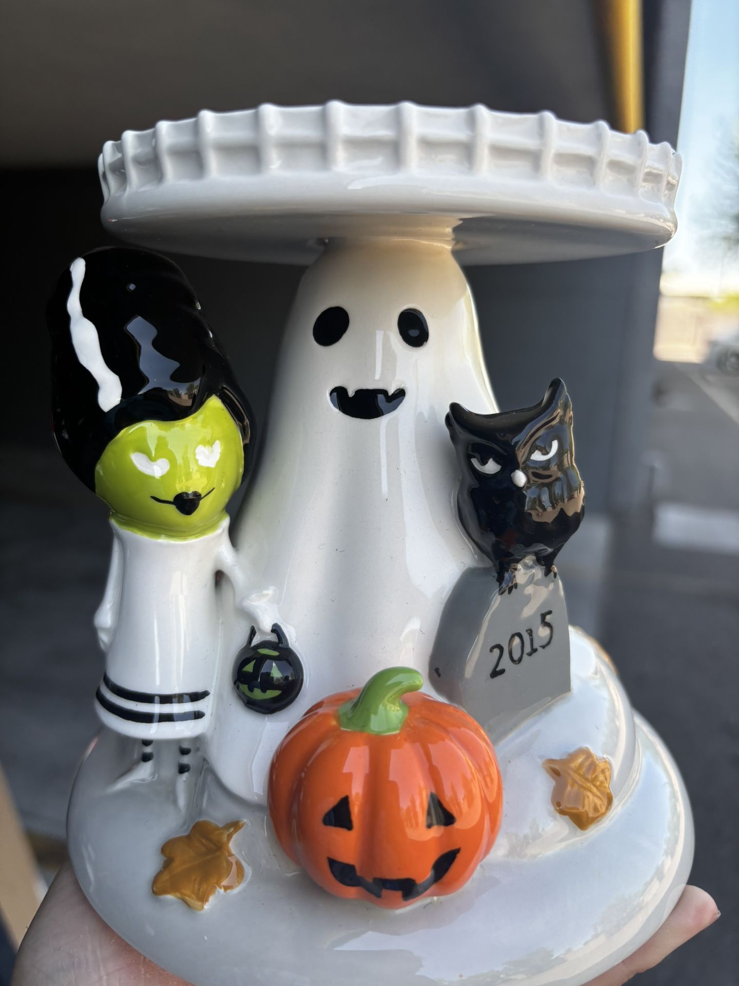 Bath & Body Works Halloween Bride of Frankenstein Candle Holder 2015