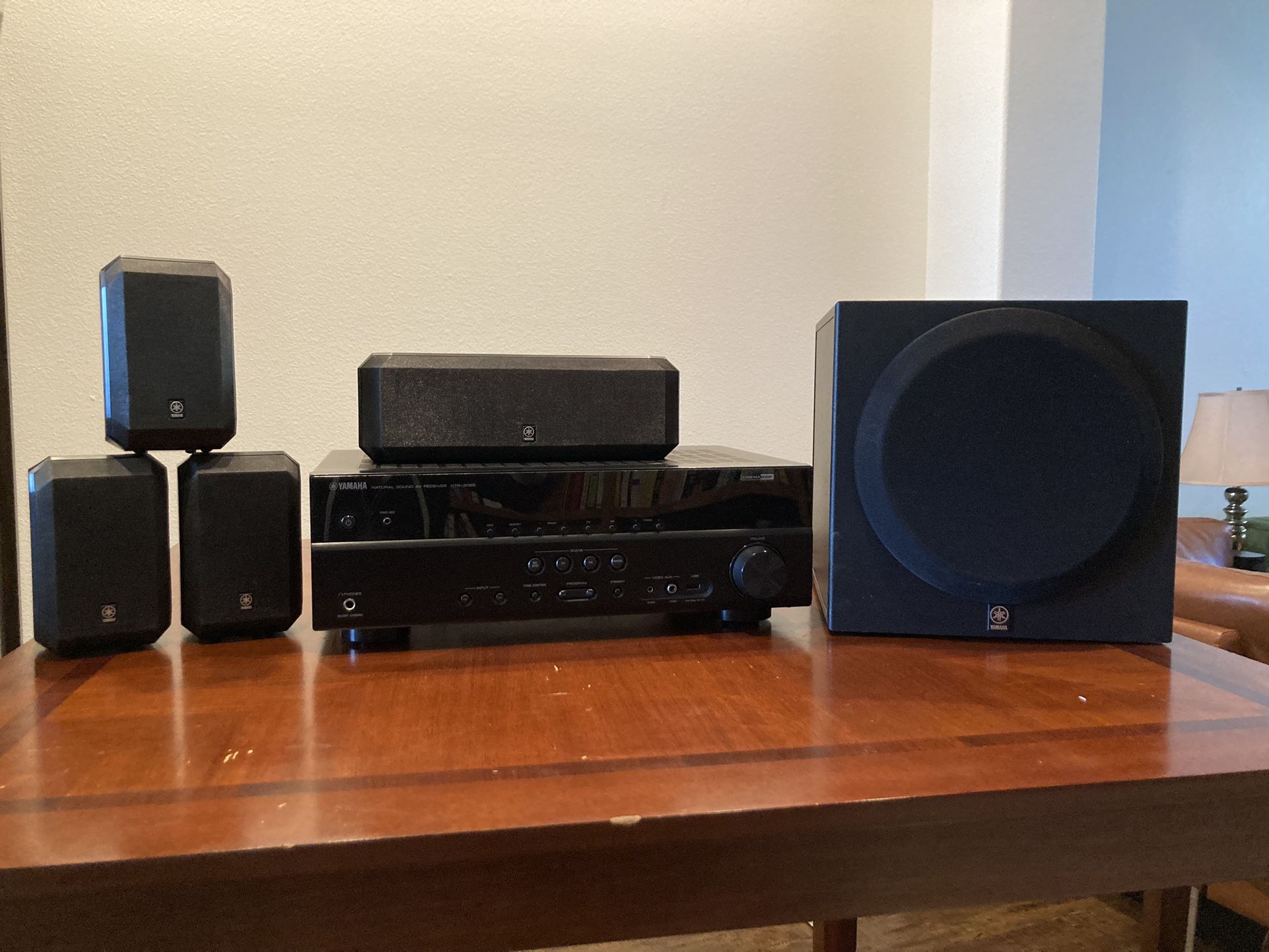 Yamaha Home Theater System - Receiver, Subwoofer, & Speakers