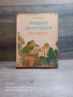 Vintage 1975 Norman Rockwell's America, Reader's Digest, Fully Illustrated Book, Vintage Book, Art Book