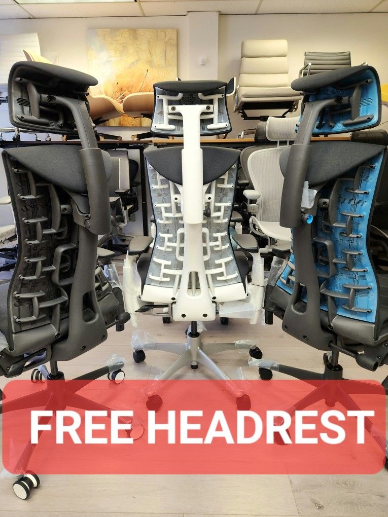 🔥FREE ATLAS HEADREST!🔥BLACK FRIDAY🔥 SALE!🔥HERMAN MILLER LOGITECH X GAMING EMBODY ALL IN STOCK READY FOR PICK-UP - DELIVERY - SHIPPING