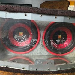 12in Visonik Speakers 