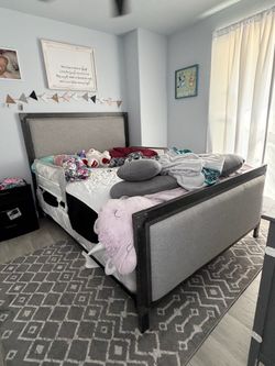 Bed frame and mattress