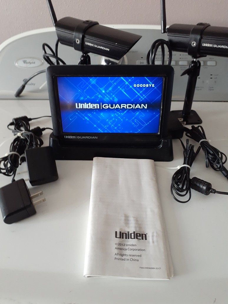 Uniden Guardian G766 2 Camera Indoor/Outdoor Surveillance System