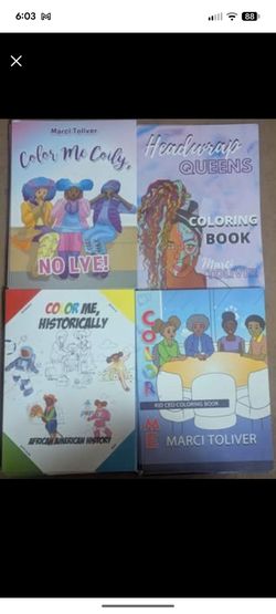 Marci Toliver African American Coloring Book Lot of 24 - NEW