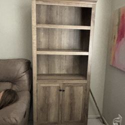 Carson 5-Shelf Bookcase with Doors