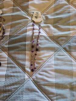 Purple Beaded Necklace