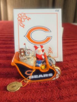 Chicago Bears 2008 Christmas Sleigh Figurine