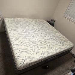 Used King Size Bed With Head Tilting Bed Frame. 