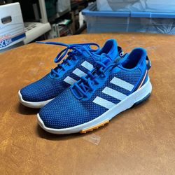 Adidas Racer Tr 2 Kid's Unisex Lace-Up Shoes GV7859 Blue Size 5