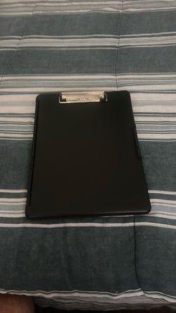 standard black plastic storage clipboard