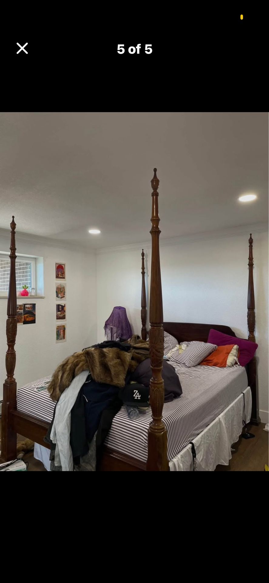 Vintage Queen Size Bed Frame 