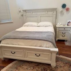 Complete Queen Bedroom Set + Mattress & Boxspring