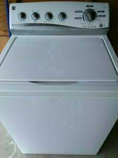 Kenmore washer, super capacity, high efficiency with low water wash option.