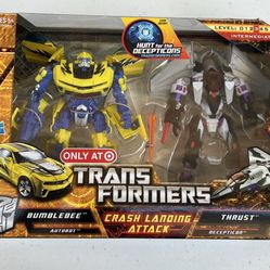 Transformers Only at Target crash landing attack Bumblebee Thrust 