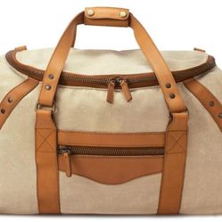 Campaign Waxed Canvas Medium Duffle Bag by Mission Mercantile Leather Goods