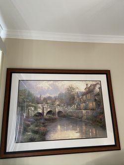 “ Cobblestone Brooke” Thomas Kinkade Year 2002.