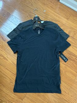 NWT Legend 2-Pack Men's ultra soft active  T-Shirts - Black & Charcoal size S