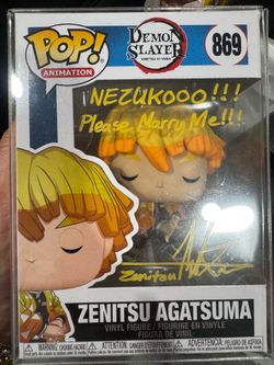 Zenitsu POP! Funko Signed Quoted JSA Authenticated (In The Presence)