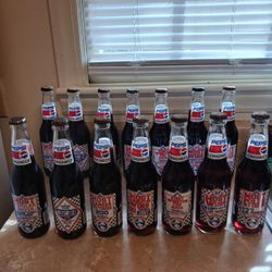 2 Sets Of Richard Petty Pespi Longneck Bottles 