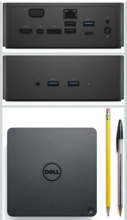 Dell 3GMVT TB16 Thunderbolt 3 Dock with 240W Adapter, Black