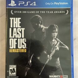 The Last Of Us Remastered For Sony PlayStation 4 PS4 Video Game 