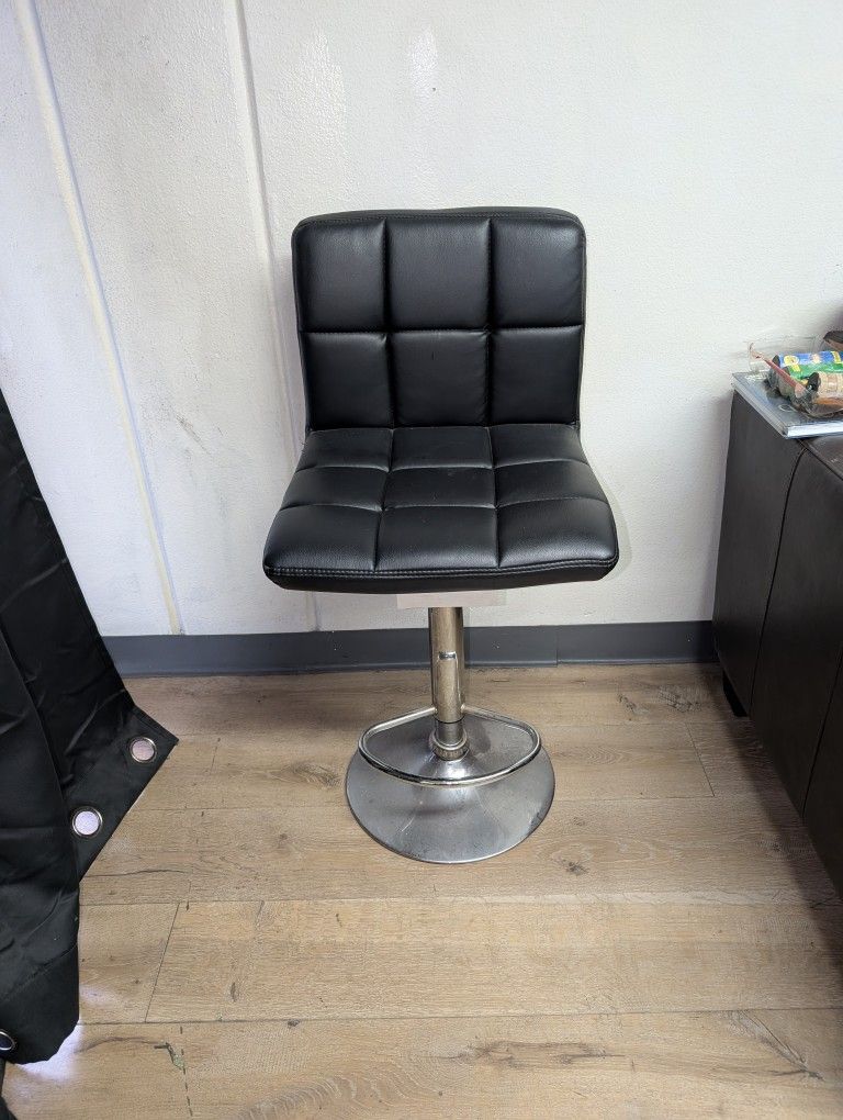 Faux Leather Bar Stool