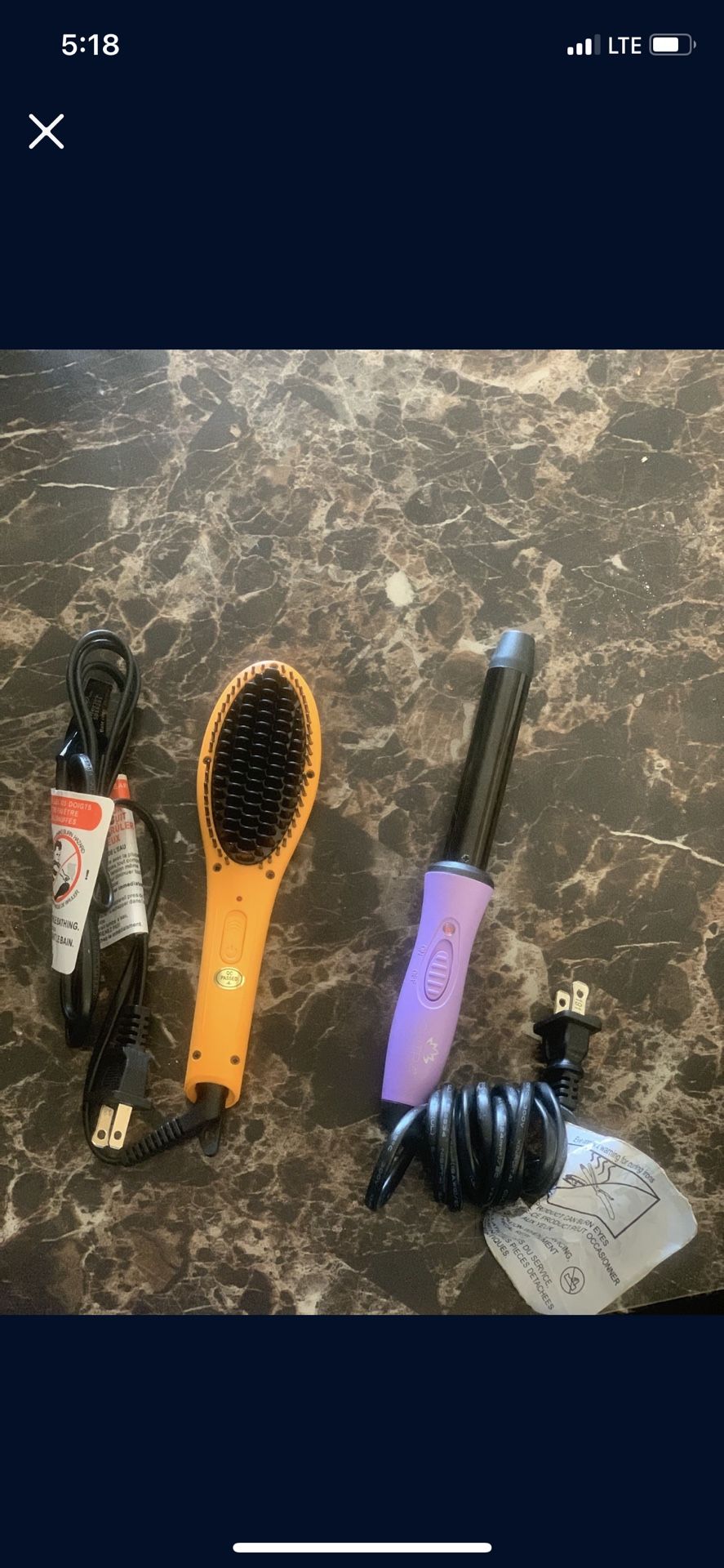 Heat Brush And Curling Wand