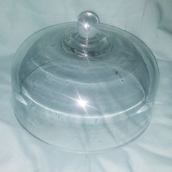 Anchor Hocking Heavy Glass Cake Dome Cover No Plate