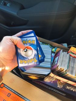 Pokemon, magic the gathering, and Yu-Gi-Oh cards