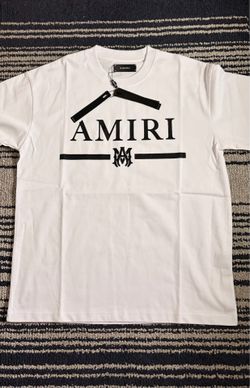 Amiri white bar logo tee S,M,L,XL
