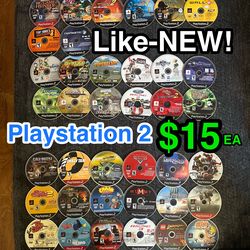 🎮 $15 Like-NEW PS2 Game discs 🎮