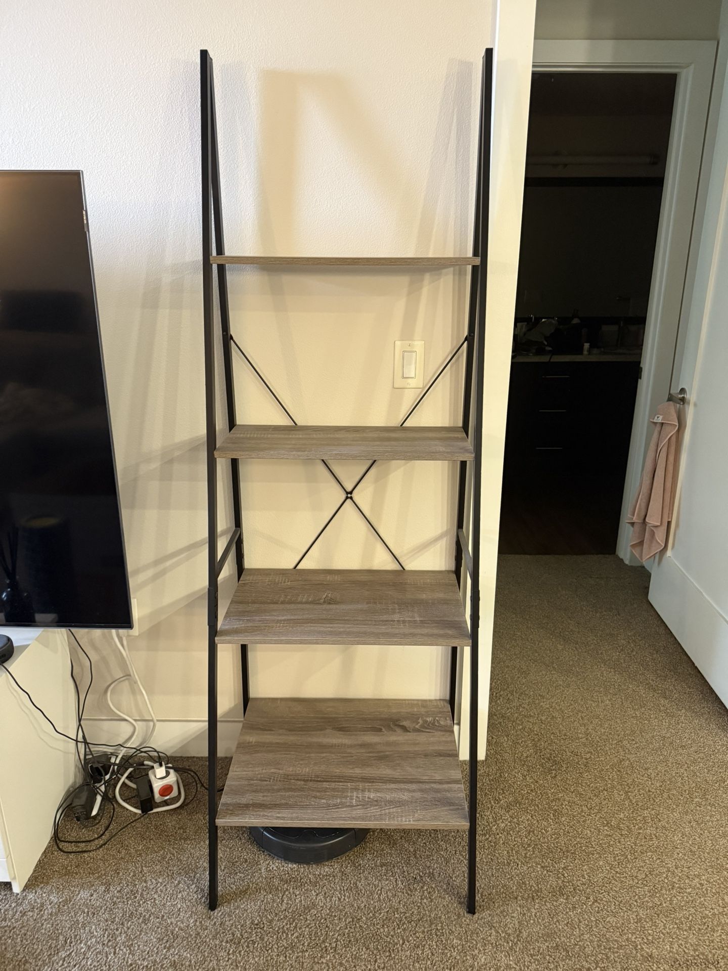 Angled Ladder Shelf
