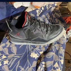 jordan court side 23 black particle grey size 11