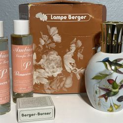Vintage Lampe Berger Hummingbird Catalytic Aromatherapy Diffuser  