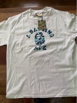 Blue and white bape shirt