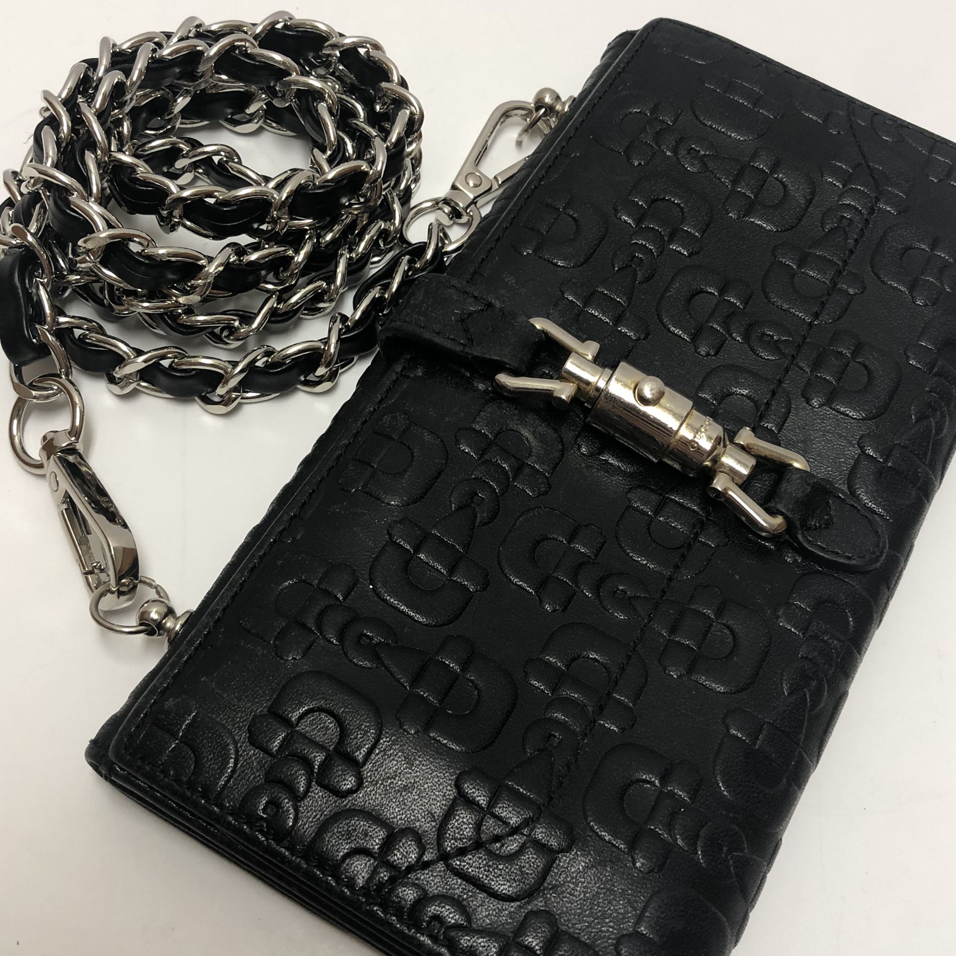 Gucci horsebit leather wallet on chain