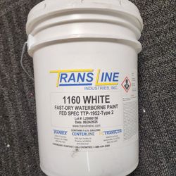 PAINT (SWARCO) WHITE FAST DRY LATEX (#1160) (5 GAL)