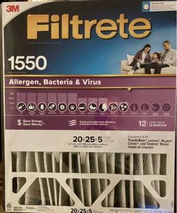 Filtrete 1550 hvac filter 20 x 25 x 5
