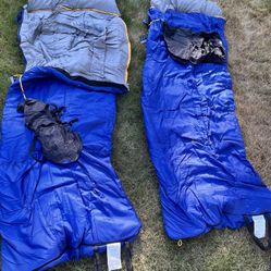 two never used sleeping bags brand new with tags  