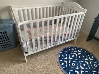 Almost brand new crib and mattress