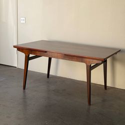 Vintage Danish Rosewood Extension Dining Table by Johannes Andersen Mid-Century Modern 1960s