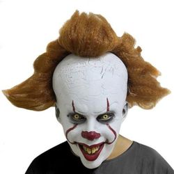 Halloween Scary Cosplay Clown Joker Mask Party Costume Decorations Huanted House