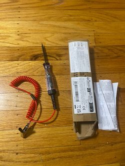 Circuit Tester with Coiled Ground Cable