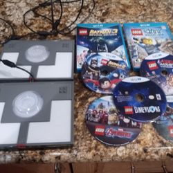 WII LEGO DIMENSIONS PADS WITH 7 GAMES 