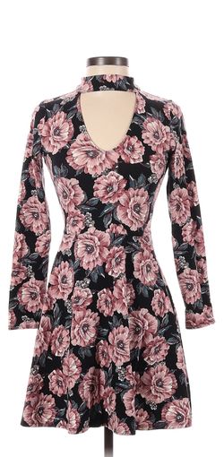 Hollister Rose print Long Sleeve Dress
