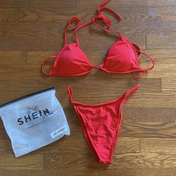 New Red Bikini Swimsuit Large 