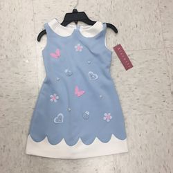 NWT blue cute dress size 7