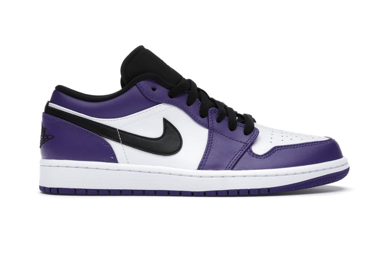 Jordan 1 Low Court Purple