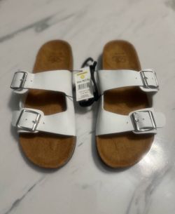 White sandals for women